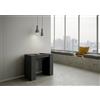 Itamoby Consolle 90x48 cm allungabile a 204 cm BASIC SMALL Antracite Spatolato - Itamoby