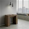 Itamoby Consolle 90x48 cm allungabile a 204 cm BASIC SMALL Noce - Itamoby