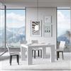 Itamoby Tavolo 90x130 allungabile a 390 cm ROXELL Bianco Frassino