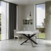 Itamoby Tavolo 90X130 allungabile a 390 cm VOLANTIS Bianco Frassino