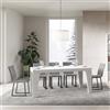 Itamoby Tavolo 90X160 NAXY Bianco Frassino allungabile a 264 cm - Itamoby