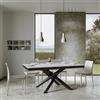 Itamoby Tavolo 90x160 VOLANTIS EVOLUTION allungabile a 420 cm Bianco Frassino
