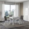 Itamoby Tavolo 90x90 NAXY Bianco Frassino allungabile a 246 cm - Itamoby