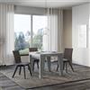 Itamoby Tavolo 90x90 NAXY Cemento allungabile a 246 cm