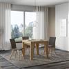 Itamoby Tavolo 90x90 NAXY Quercia Natura allungabile a 246 cm - Itamoby