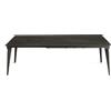 Capodarte Tavolo allungabile 240 cm ULISSE con top grès porcellanato effetto Marmo Nero - Capodarte