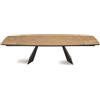 Capodarte Tavolo allungabile 250 cm con piano in Rovere Crudo GILMOUR