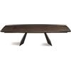 Capodarte Tavolo allungabile 300 cm con piano in Rovere Termico GILMOUR