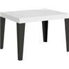 Itamoby Tavolo allungabile 80x120/204 cm Flame Bianco Frassino telaio Antracite - Itamoby