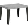 Itamoby Tavolo allungabile 80x120/204 cm Flame Cemento telaio Antracite