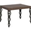Itamoby Tavolo allungabile 80x120/204 cm Karamay Noce telaio Antracite