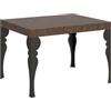Itamoby Tavolo allungabile 80x120/204 cm Paxon Noce telaio Antracite