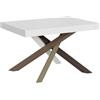 Itamoby Tavolo allungabile 90x130/390 cm Volantis Bianco Frassino telaio 4/C