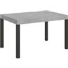 Itamoby Tavolo allungabile 90x140/244 cm Everyday Cemento telaio Antracite