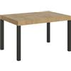 Itamoby Tavolo allungabile 90x140/244 cm Everyday Quercia Natura telaio Antracite