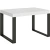 Itamoby Tavolo allungabile 90x140/244 cm Tecno Bianco Frassino telaio Antracite