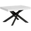 Itamoby Tavolo allungabile 90x140/244 cm Volantis Bianco Frassino telaio Antracite - Itamoby