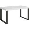 Itamoby Tavolo allungabile 90x160/264 cm Tecno Premium Bianco Frassino telaio Antracite