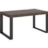 Itamoby Tavolo allungabile 90x160/264 cm Tecno Premium Noce telaio Antracite