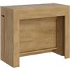 LIBEROSHOPPING Consolle in legno nobilitato ELIA allungabile fino a 302 cm Quercia allunghe interne - LIBEROSHOPPING
