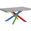 Itamoby Tavolo allungabile 90x160/264 cm Volantis Cemento telaio 4/B