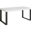 Itamoby Tavolo allungabile 90x180/284 cm Tecno Premium Bianco Frassino telaio Antracite