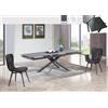 LIBEROSHOPPING Tavolo allungabile a 250 cm MARTE top effetto pietra GRIGIO