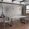 Itamoby Tavolo allungabile a 284 cm TECNO 90X180 Bianco Frassino - Itamoby