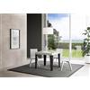Itamoby Tavolo Flame Allungabile piano Bianco Frassino 90x90 Allungato 246 telaio Antracite - Itamoby