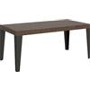 Itamoby Tavolo Flame Allungabile piano Noce 90x180 Allungato 284 telaio Antracite
