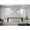 Itamoby Tavolo Flame Allungabile piano Quercia Natura 90x160 Allungato 264 telaio Antracite