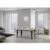 Itamoby Tavolo Flame Evolution piano Bianco Frassino 90x120 Allungato 380 telaio Antracite