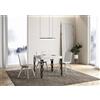 Itamoby Tavolo Karamay Allungabile piano Bianco Frassino 90x90 Allungato 246 telaio Antracite - Itamoby