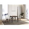 Itamoby Tavolo Karamay Allungabile piano Noce 90x90 telaio Allungato 246 Antracite