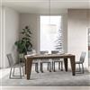 Itamoby Tavolo NAXY Noce 90x180 allungabile a 440 cm