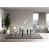 Itamoby Tavolo Paxon Allungabile piano Bianco Frassino 90x90 Allungato 246 telaio Antracite - Itamoby