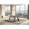 Itamoby Tavolo Paxon Allungabile piano Cemento 90x130 Allungato 234 telaio Antracite