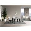Itamoby Tavolo Paxon Allungabile piano Cemento 90x90 Allungato 246 telaio Antracite