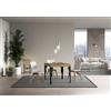 Itamoby Tavolo Paxon Allungabile piano Quercia Natura 90x90 Allungato 246 telaio Antracite