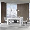Itamoby Tavolo ROXELL 90x180 allungabile a 284 cm Bianco Frassino