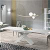 Capodarte Tavolo sala da pranzo allungabile 260 cm in laminato KARMA Bianco - Capodarte