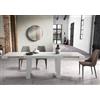 Capodarte Tavolo soggiorno allungabile 260 cm piano in laminato DIVO Bianco - Capodarte
