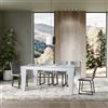 Itamoby Tavolo SPIMBO 90X180 Bianco Frassino allungabile a 284 cm - Itamoby