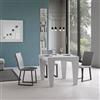 Itamoby Tavolo SPIMBO 90X90 allungabile a 180 cm Bianco Frassino - Itamoby