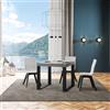 Itamoby Tavolo TECNO 90X90 Cemento allungabile a 246 cm