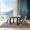 Itamoby Tavolo TECNO 90X90 Noce allungabile a 246 cm