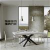 Itamoby Tavolo VOLANTIS 90X180 Bianco Frassino allungabile a 284 cm - Itamoby