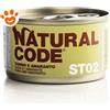 Natural Code ST02 Cat Adult Sterilizzato al Tonno e Amaranto - Lattina Da 85 Gr