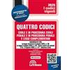 La Tribuna Quattro codici. Civile e di procedura civile, penale e di procedura penale e leggi complementari. Con App Tribunacodici