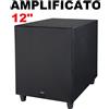 WEB il bestione | SUBWOOFER AMPLIFICATO HOME THEATRE ATTIVO 500 WATT WOOFER 12" 30cm